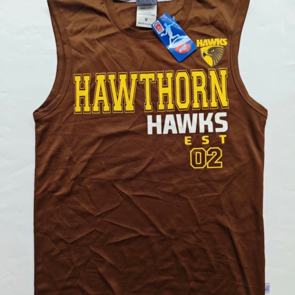 Brown and Yellow Tank Top with Design